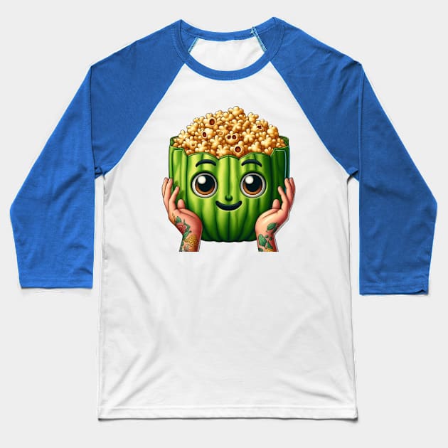 Coco Corn Baseball T-Shirt by sonnycosmics